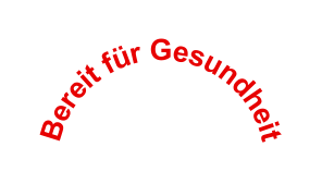 Bereit für Gesundheit